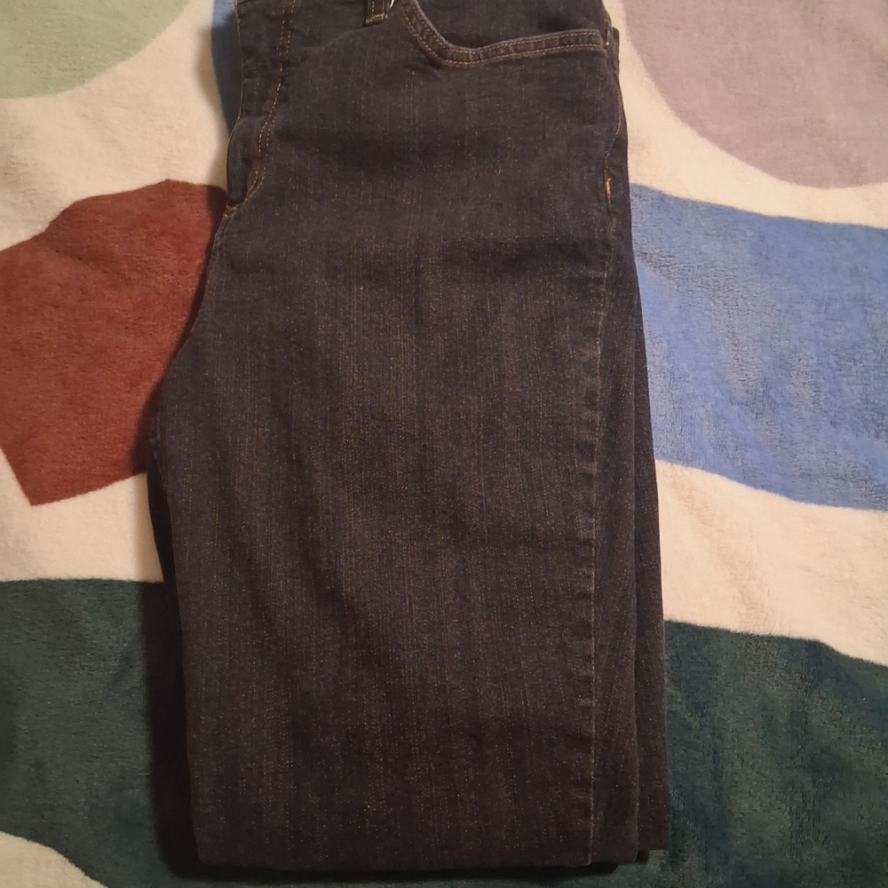 Denim&Co Women's Deep Indigo Boot Cut Jeans